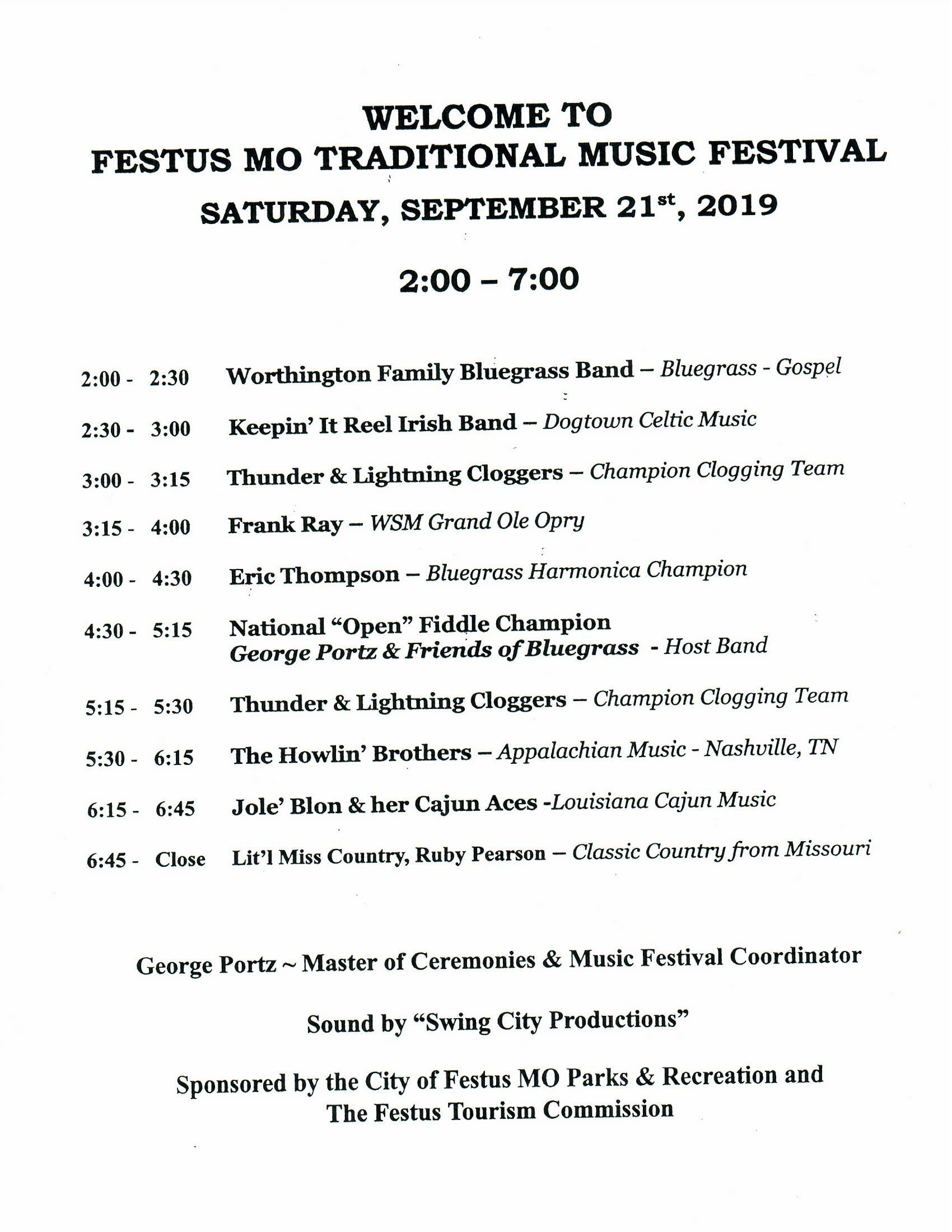 Traditional Music Festival 2019 Schedule0001